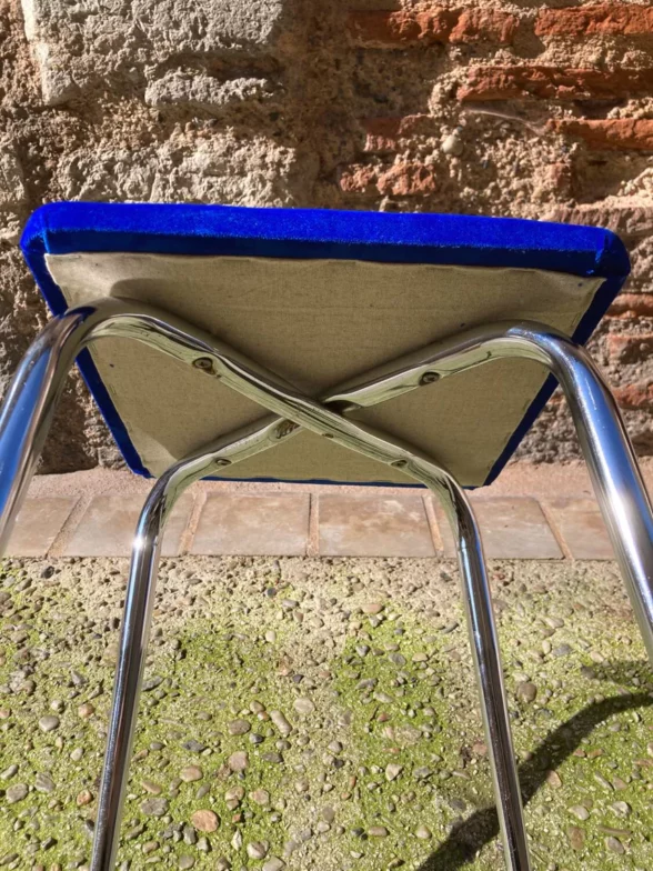 Tabouret en velours