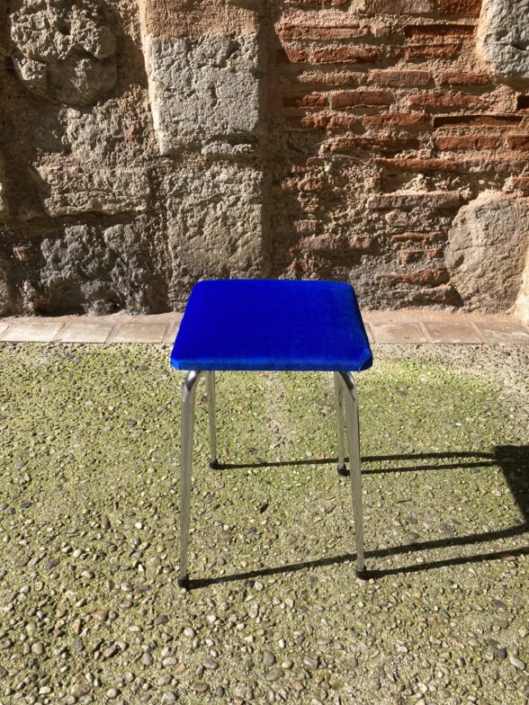 Tabouret en velours