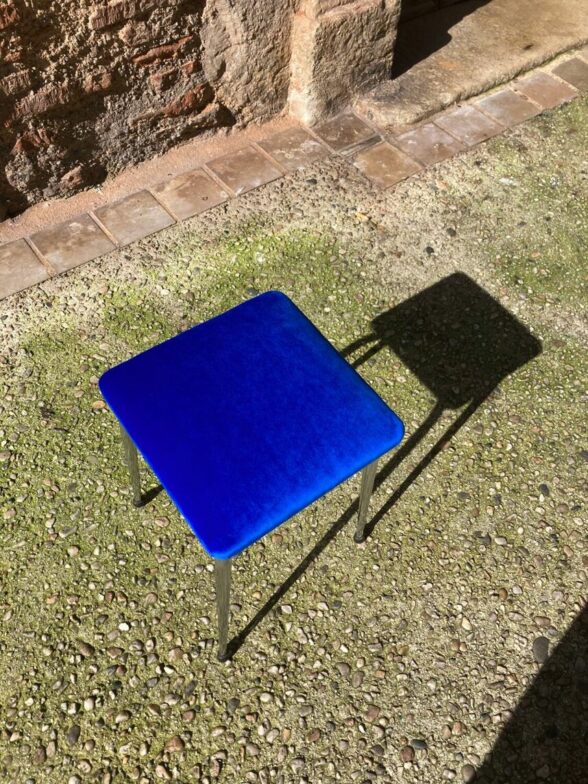 Tabouret en velours